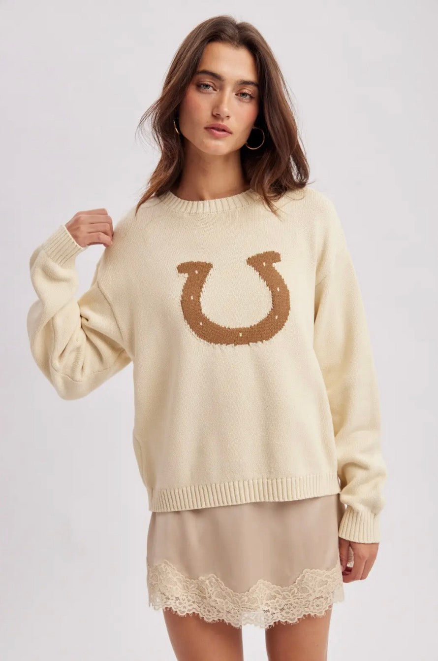 Horse Shoe Sweater