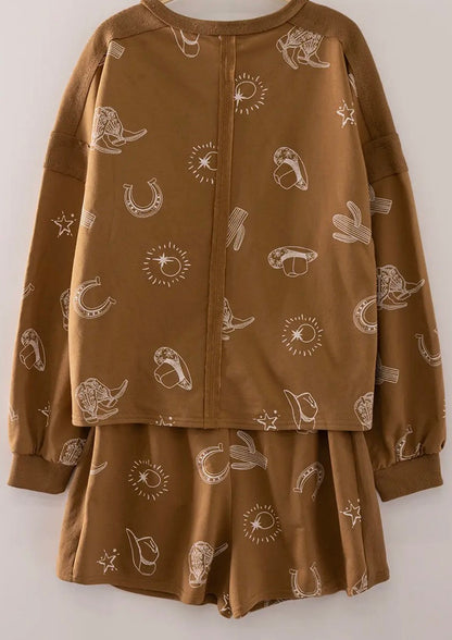 Western Graphic Shorts