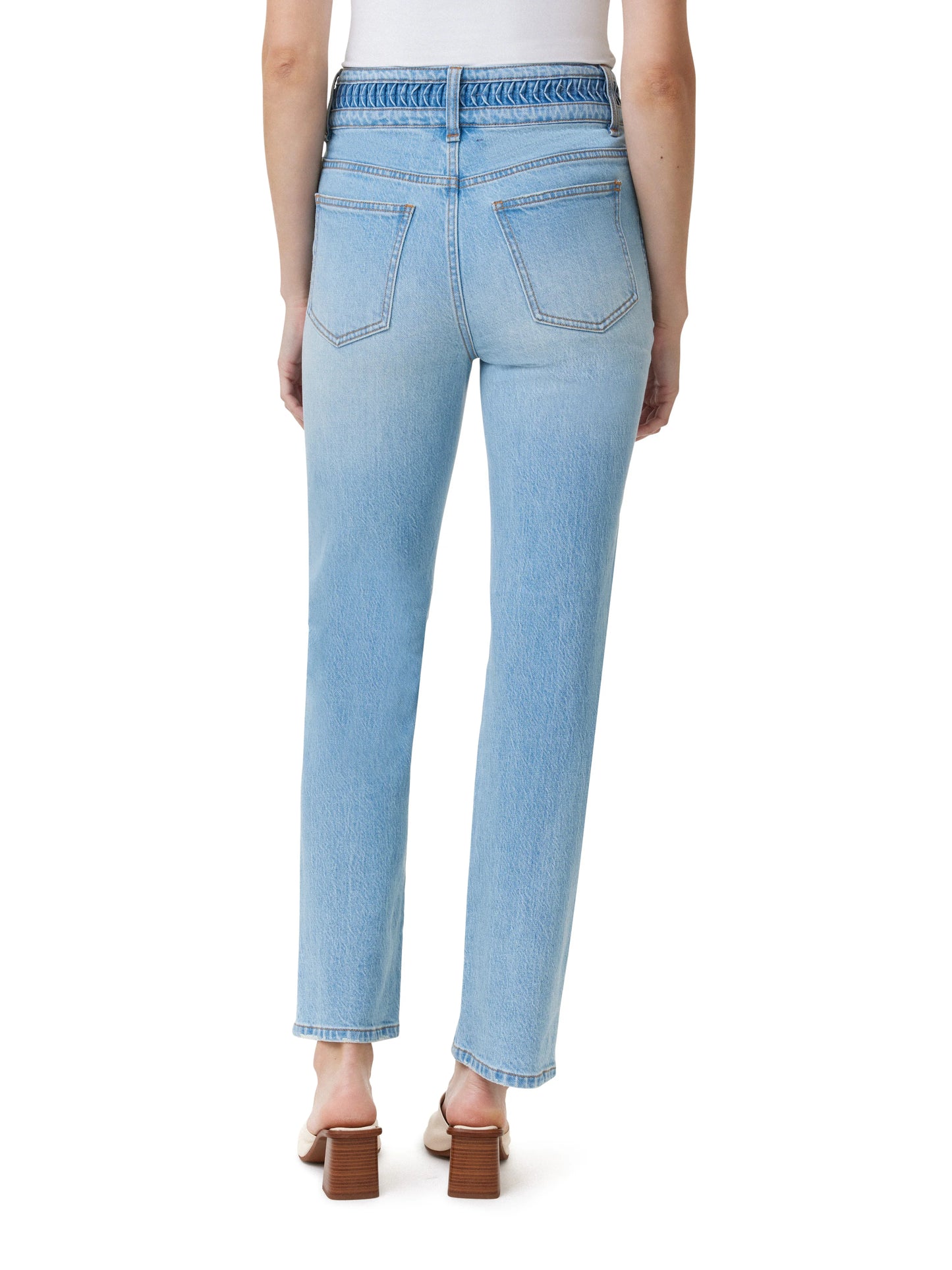 High Rise Pleated Jeans