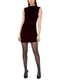 Draped Velvet Mini Dress