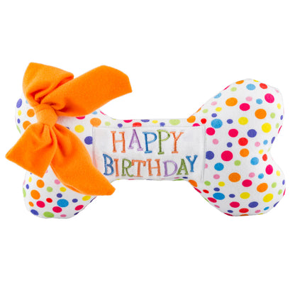Happy Birthday Large Bone Dog Toy