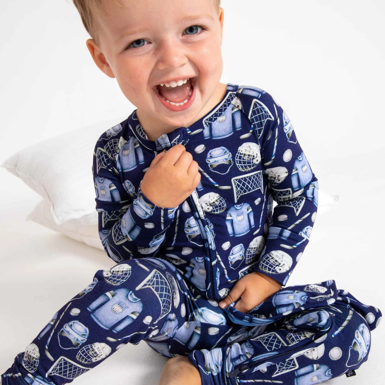 Poppy Convertible Romper- Hockey