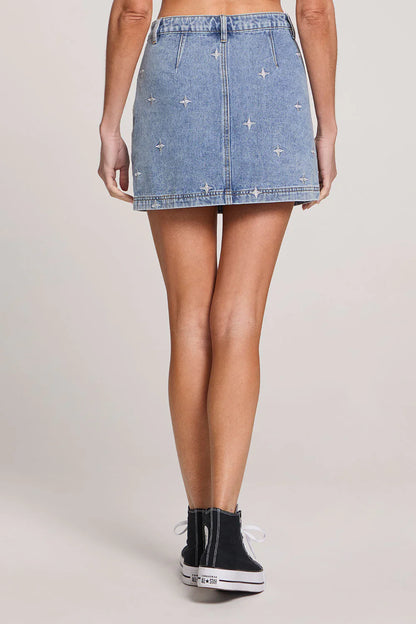 Sabina Skirt Stonewash Denim