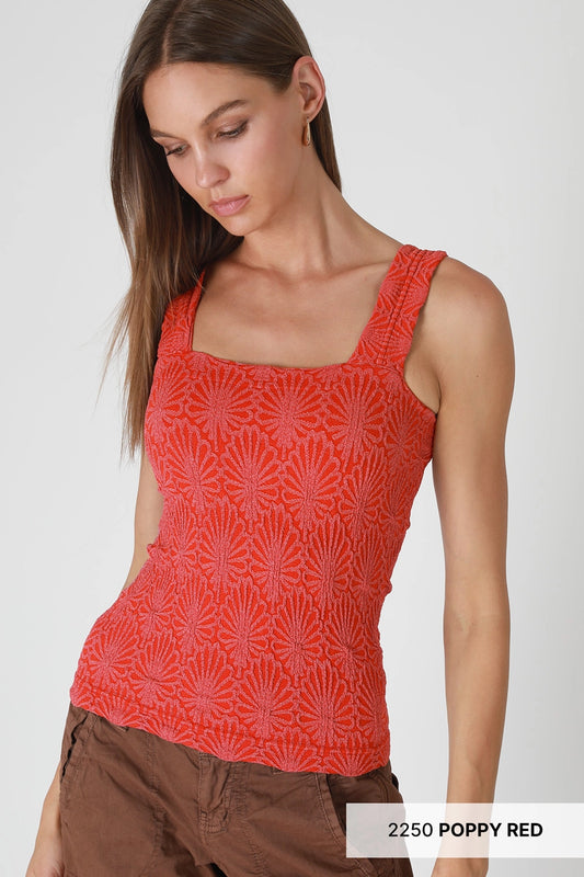 Poppy Lace Square Top