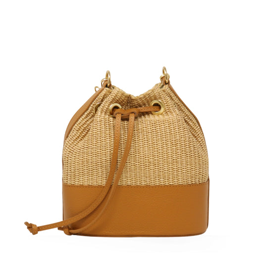 Raffia Bucket Purse