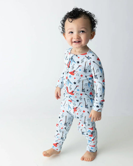 The Convertible Footie/Romper PJs Axel Rockstar