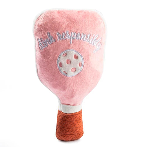 Pink Pickleball Paddle Dog Toy
