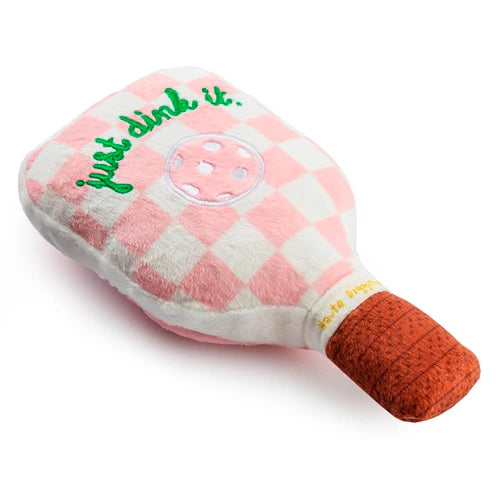 Pink Pickleball Paddle Dog Toy