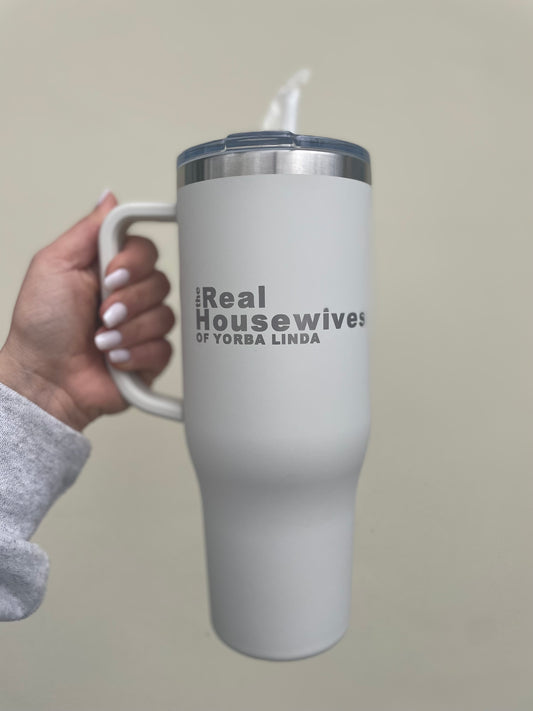 The Real Housewives 40oz Tumbler Matte White Onyx - Yorba Linda