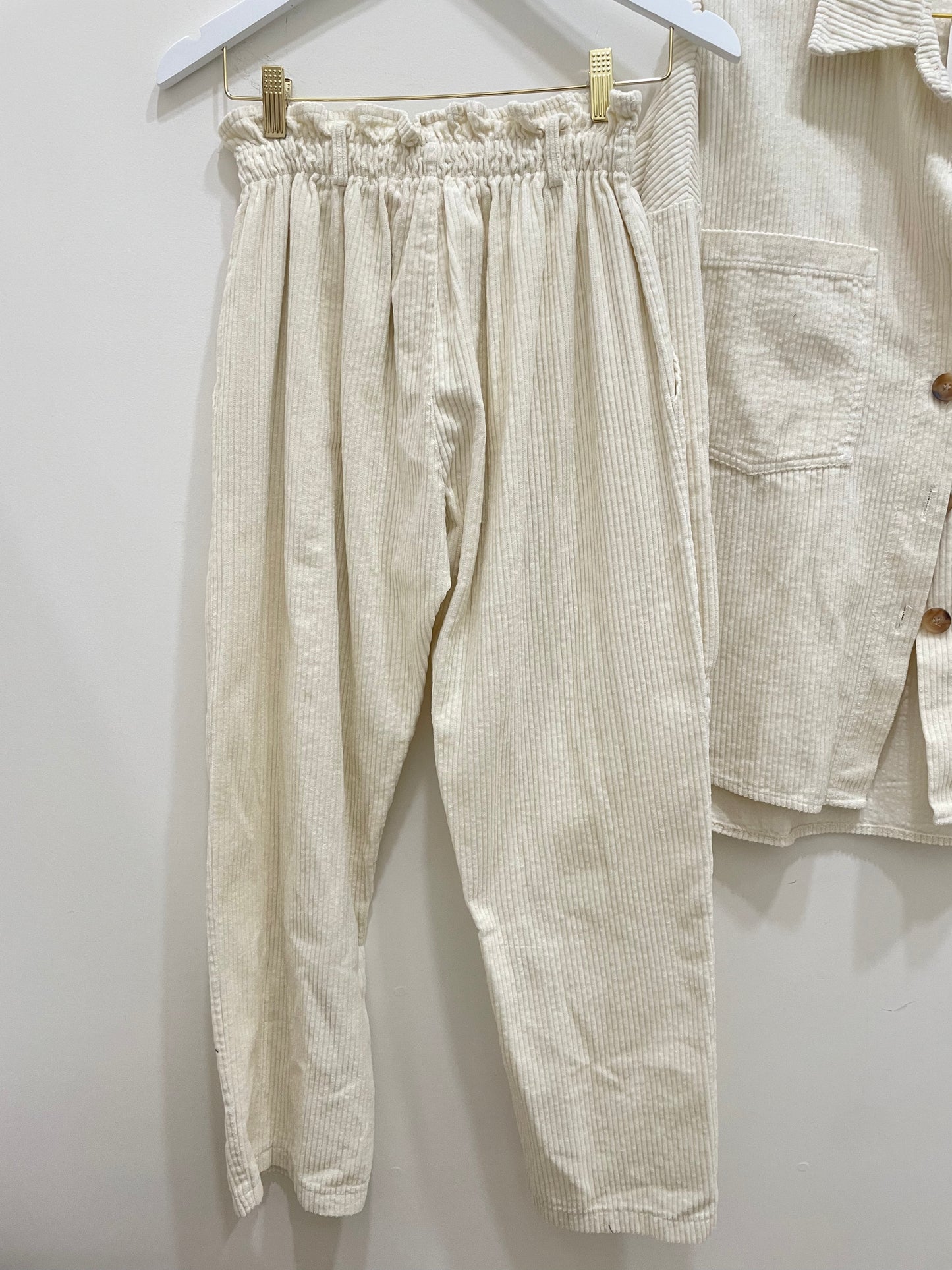 Poppy Corduroy Pants Ivory