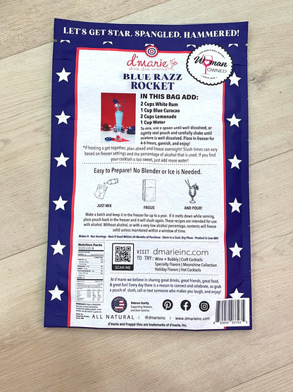 Blue Razz Rocket Slush Mix