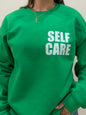 Self Care Green Crewneck