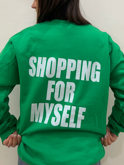 Self Care Green Crewneck