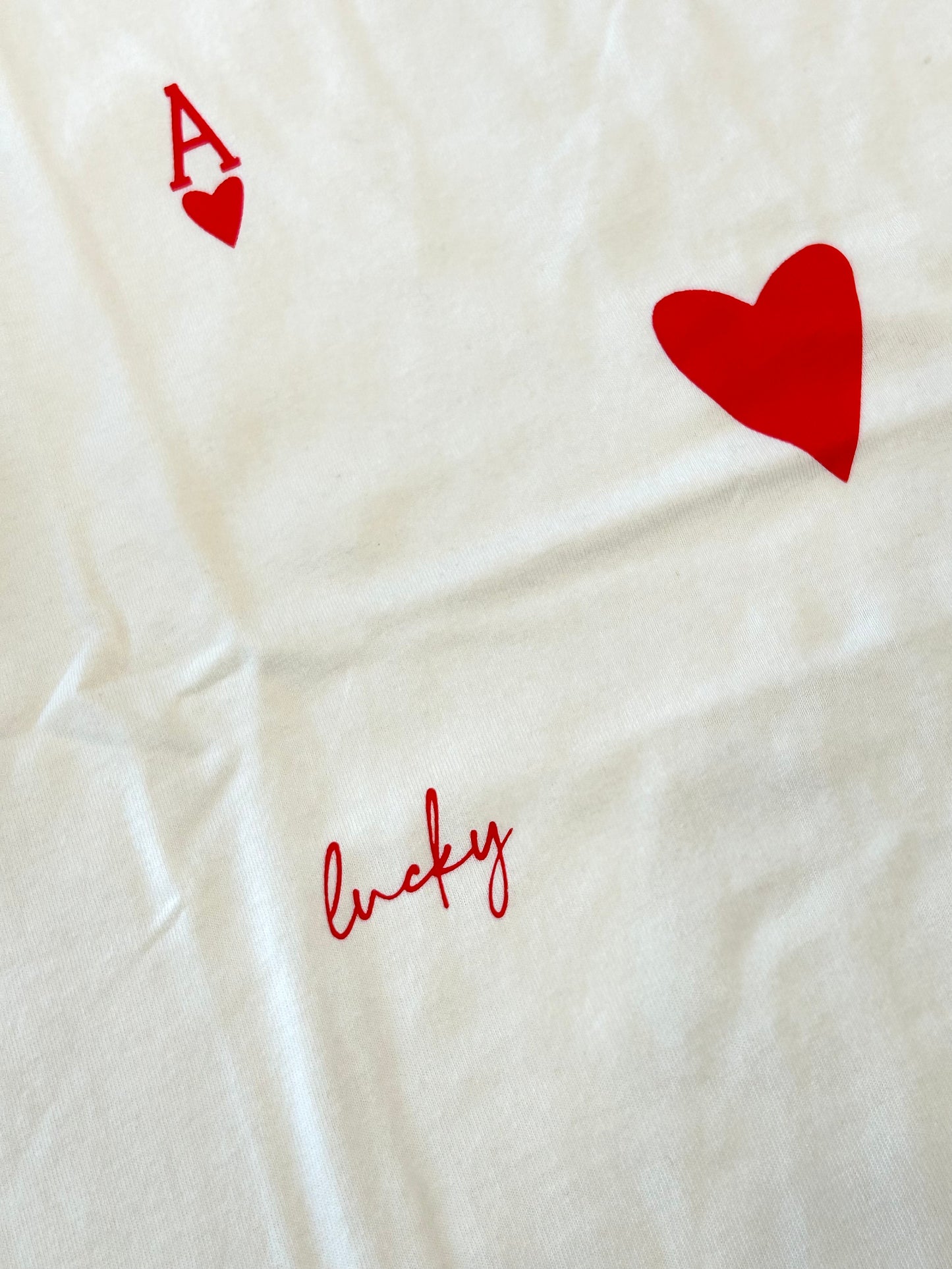 Ace Of Hearts Tee - Ivory