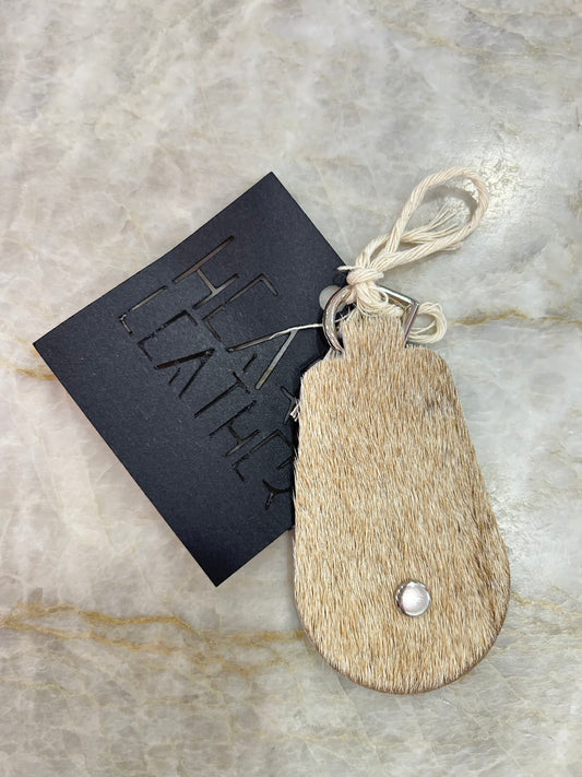Leather Keychain - Animal Hide