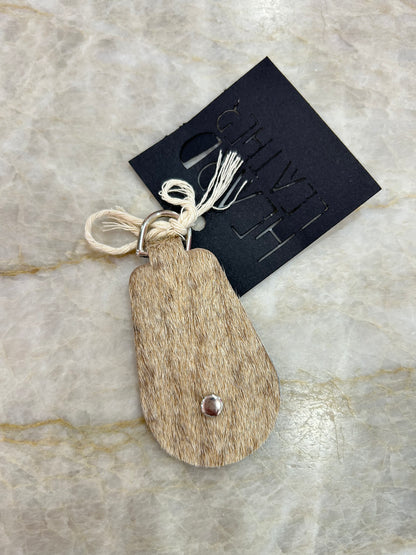 Leather Keychain - Animal Hide