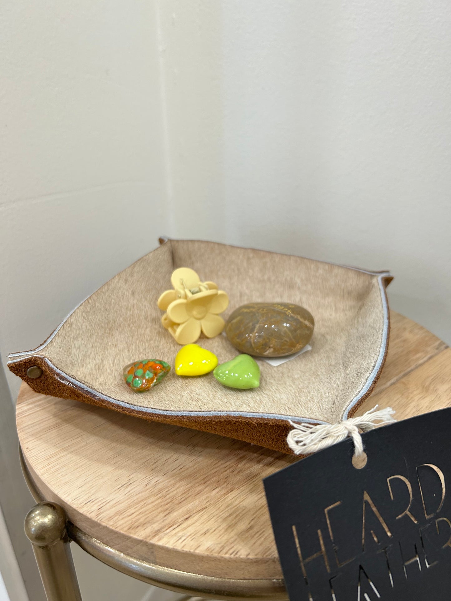 Leather Decor Bowl