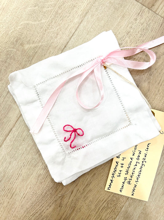Bow Stitched Napkins
