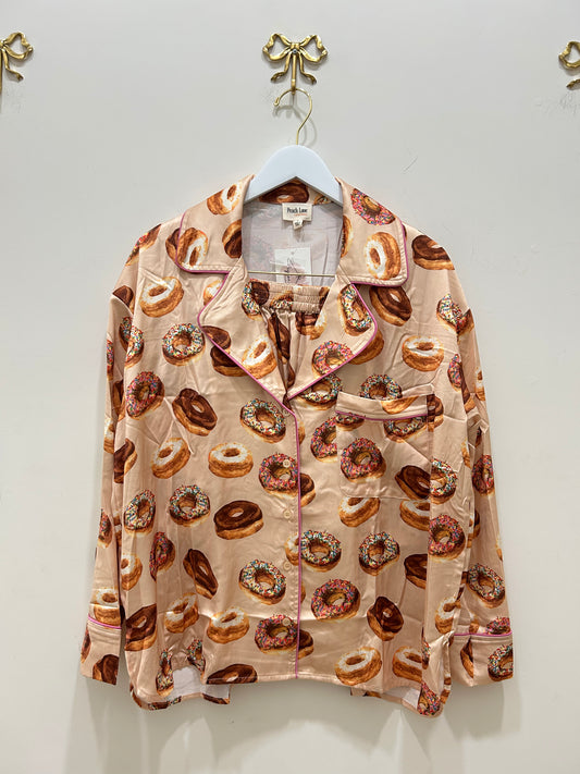Donut Printed PJ Set