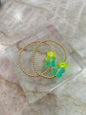 Kids Gummy Bear 3mm Bracelet 5.75", green/blue