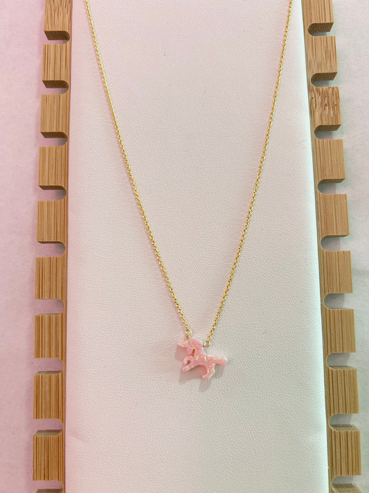 Kids Opal Unicorn Necklace