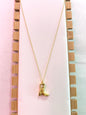 Cowboy Boot Necklace, Crystal