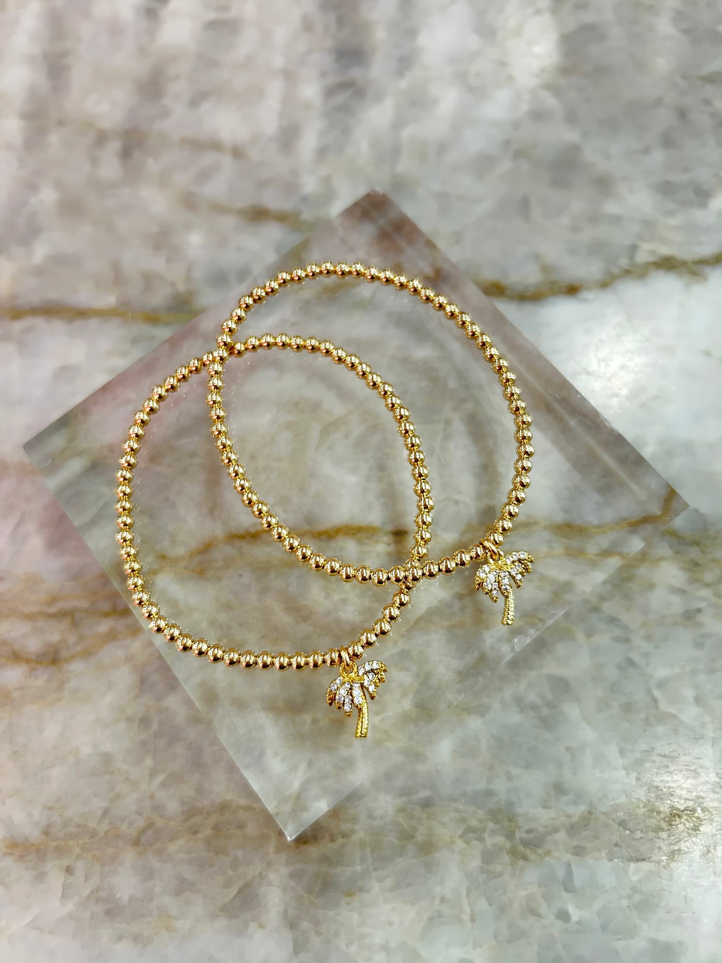 Palm Tree Bracelet, 6.5"