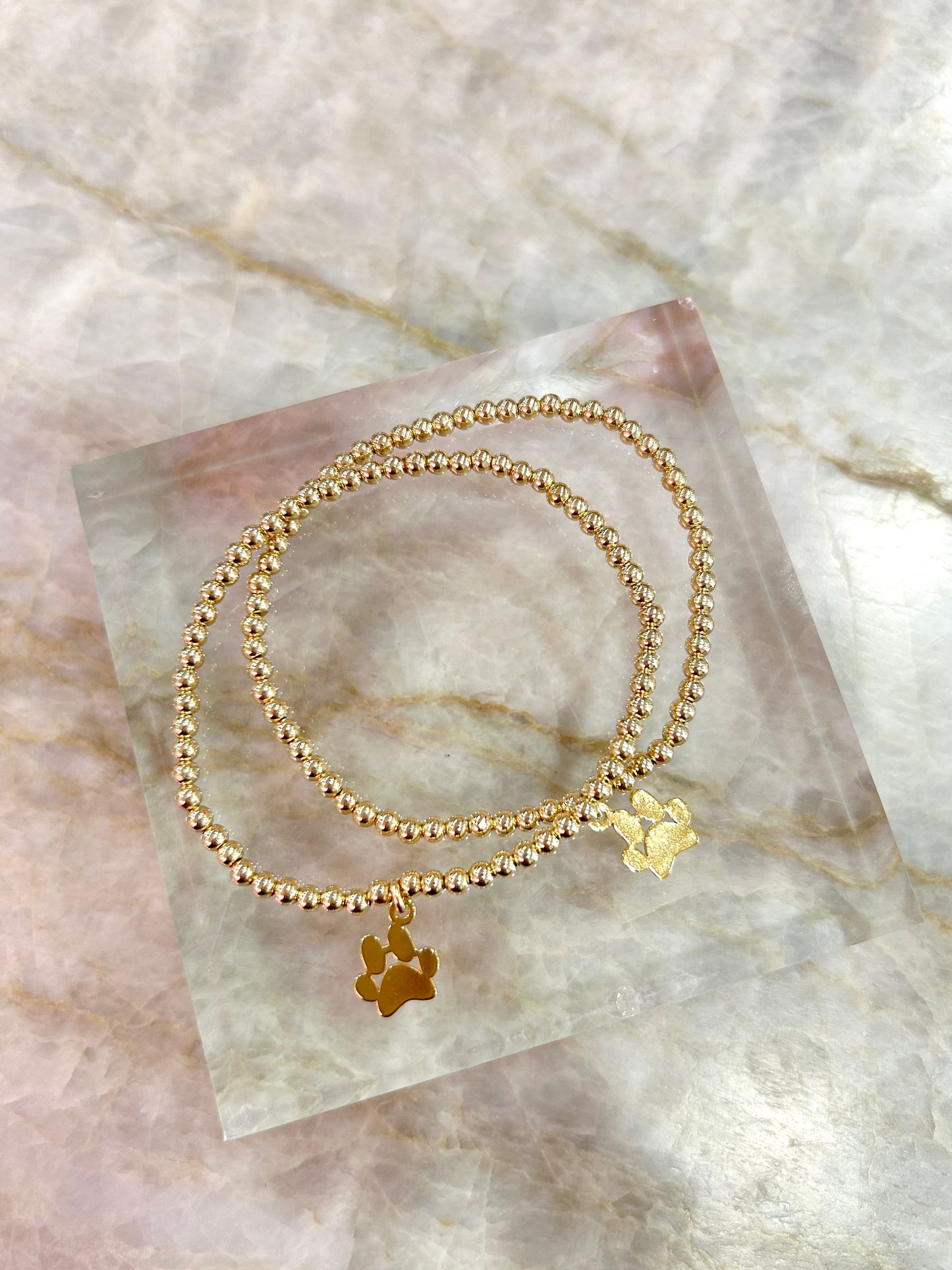 Paw Print Bracelet, 6.5"