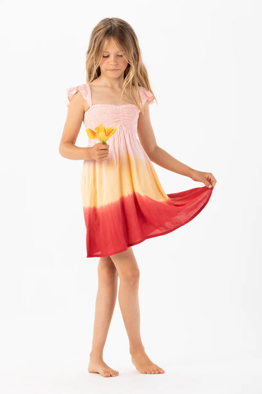 Kids Hollie Dress - Sunrise Ombre