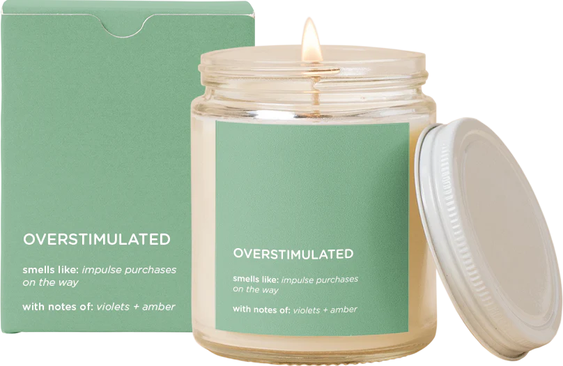 Overstimulated Life Jar Candle