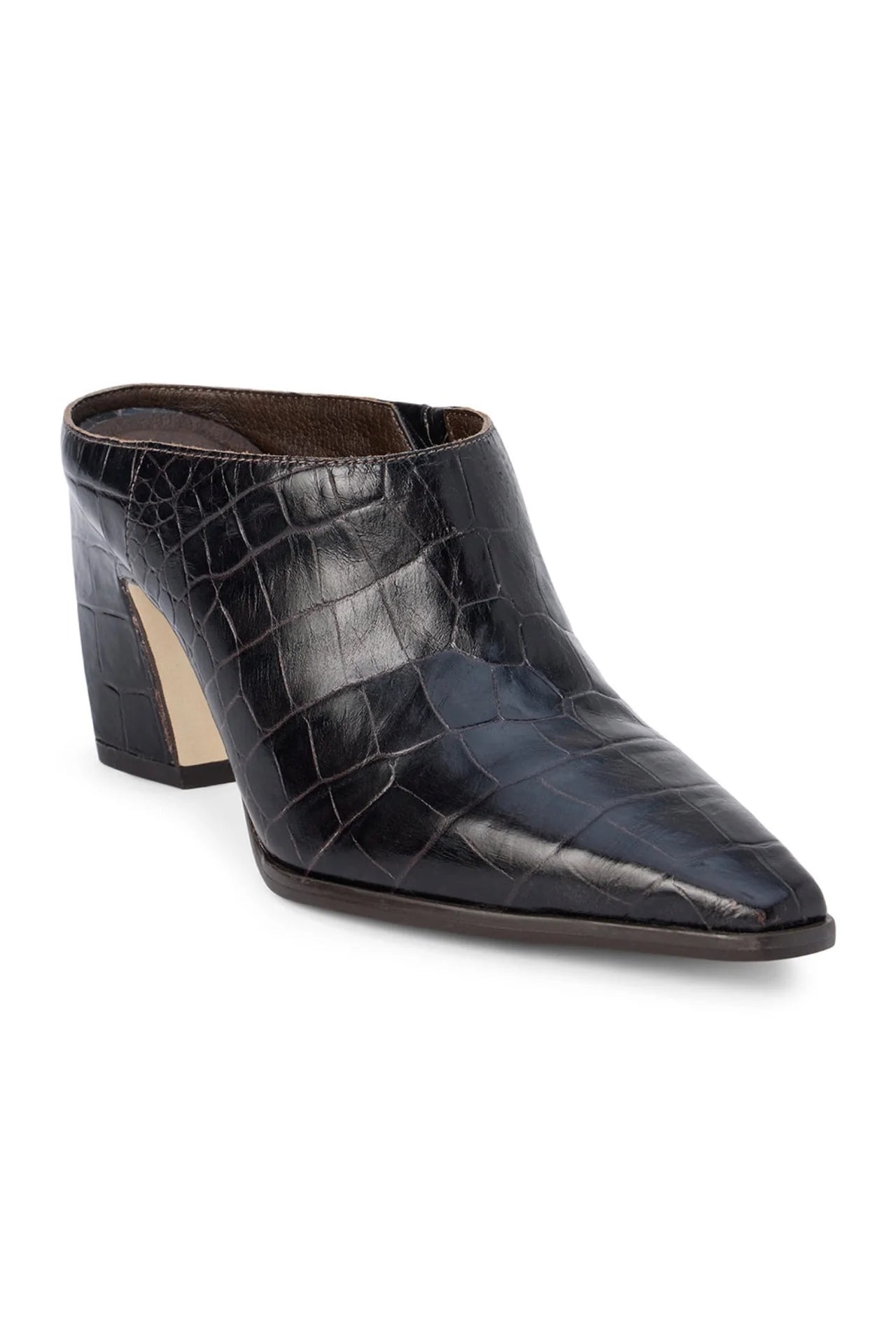 McCarthy Espresso Croc Mule