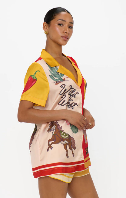 Home & Away PJ Set, Lone Star Silky