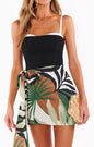 Iva Bow Skirt - Caribbean Palm