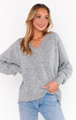 Anything Goes Sweater Heather Grey