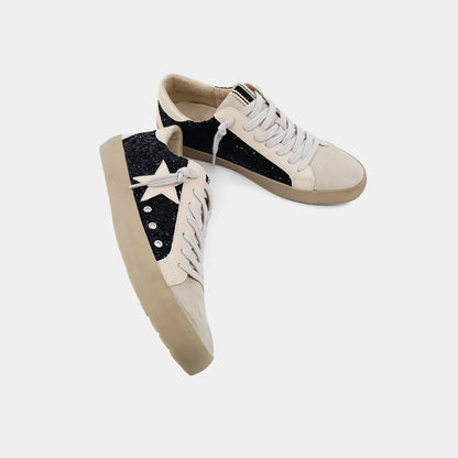 Paula Adult Sneaker - Black Glitter