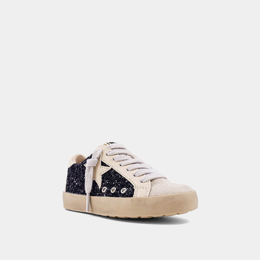 Paula Toddler Black Sparkle Sneaker