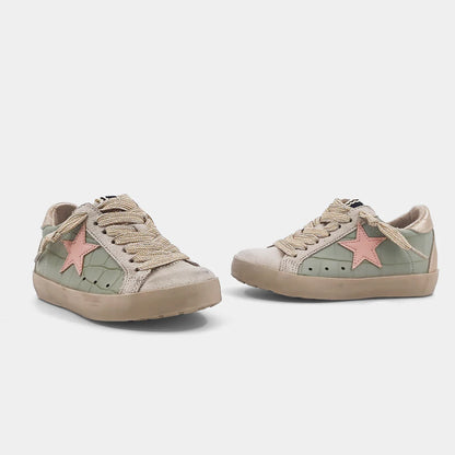 Paula Toddler Sneakers - sage croc