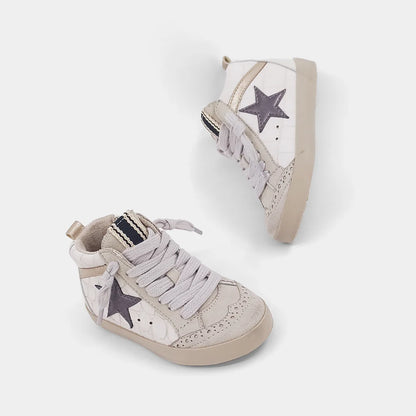 Paulina Toddler Sneakers- taupe croc