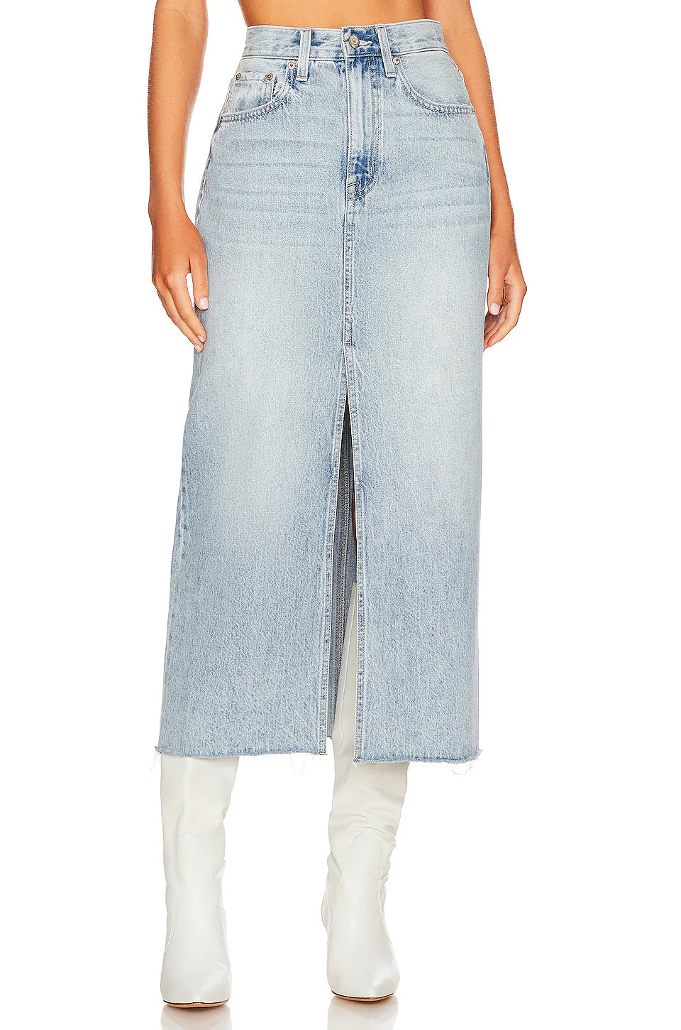 Alice Denim Midi Skirt, Brooklyn