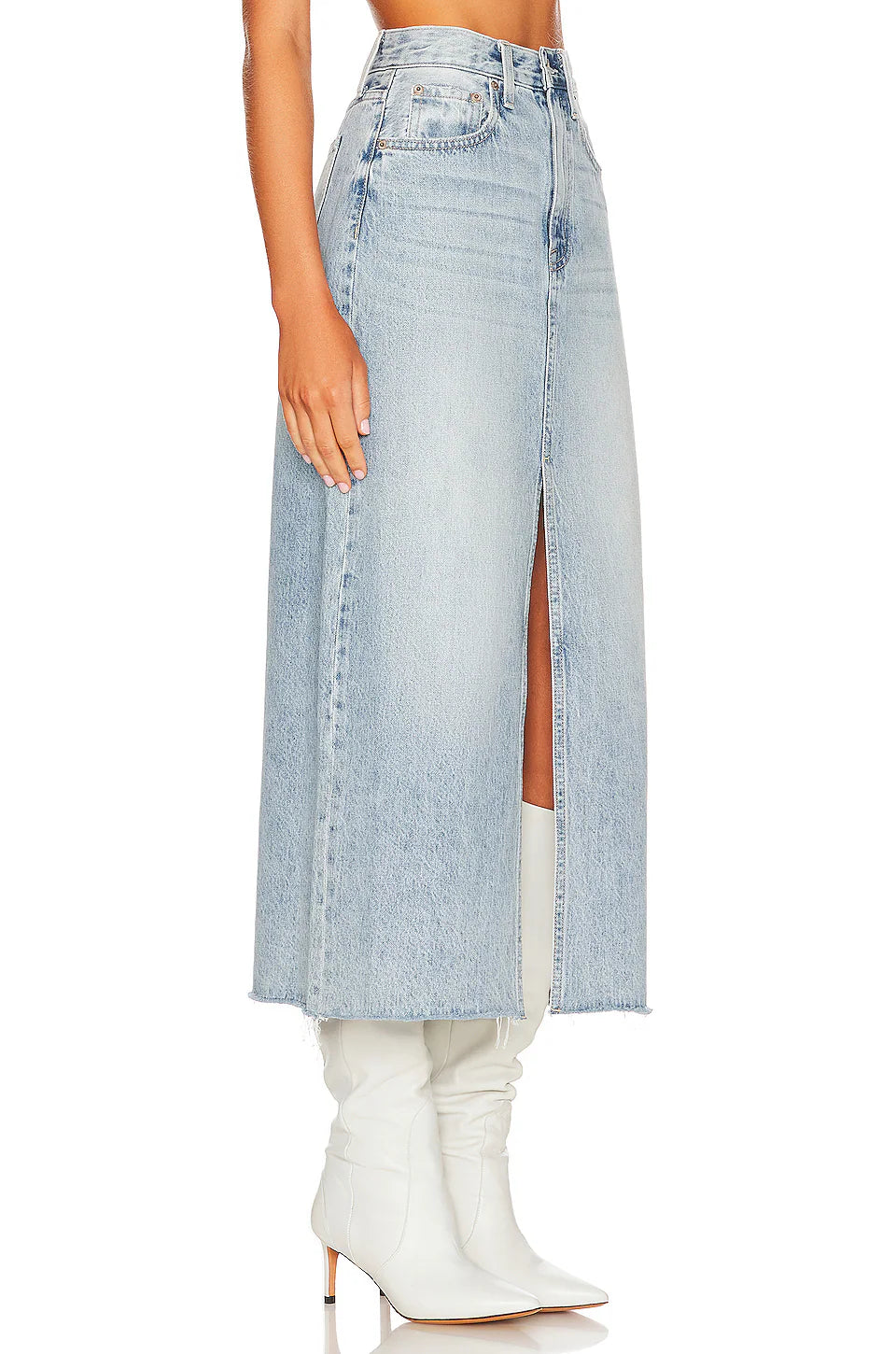 Alice Denim Midi Skirt, Brooklyn