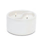 Yin & Yang Ceramic Candle White, black salt & Teakwood