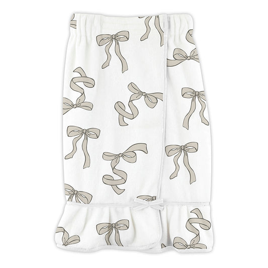 Spa Wrap - Flax Bows