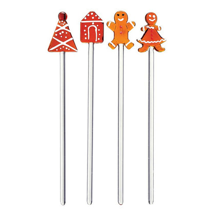 Gingerbread Glass Sticks