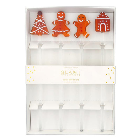 Gingerbread Glass Sticks