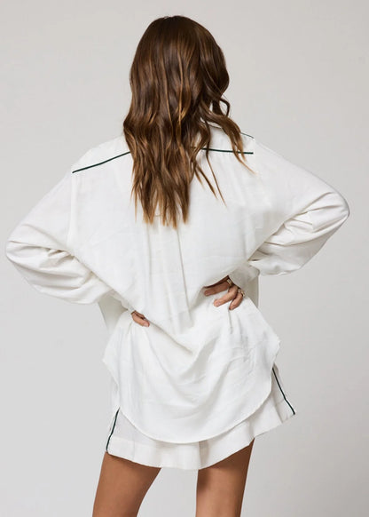 The Club House Long Sleeve Shirt White