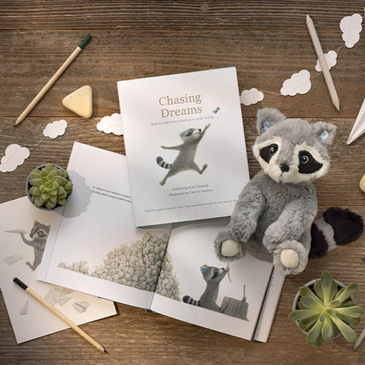 Chasing Dreams Book W/ Plushy Raccoon