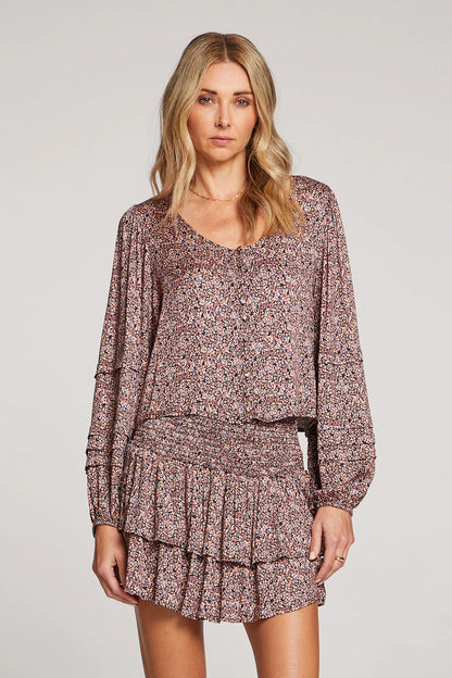 Paisley Top Multi Floral Garden
