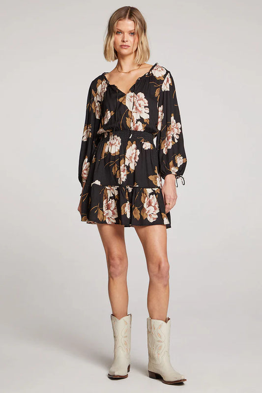 Diana Mini Dress, Black Fall Magnolia