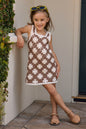Girl's Bettie Mini Dress - Mocha