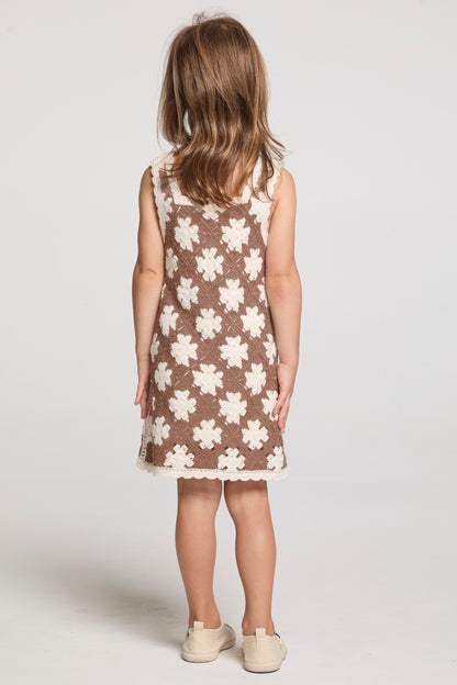 Girl's Bettie Mini Dress - Mocha